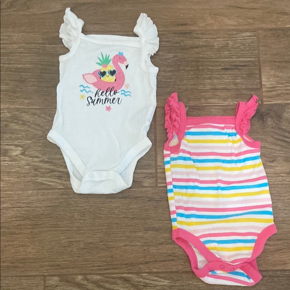 🧡 baby’s bodysuits set of 2 - Picture 1 of 9